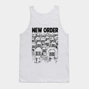 Barcode face New Order Tank Top